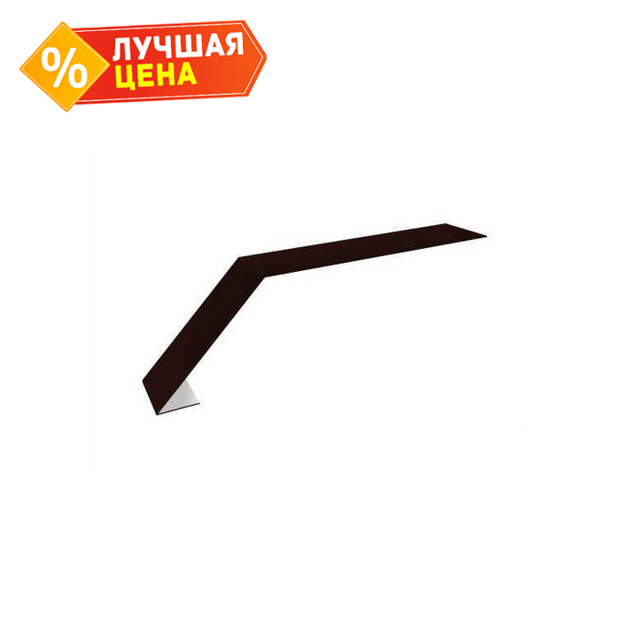 Планка капельник 100х60 0,45 Drap ST RR 32 темно-коричневый