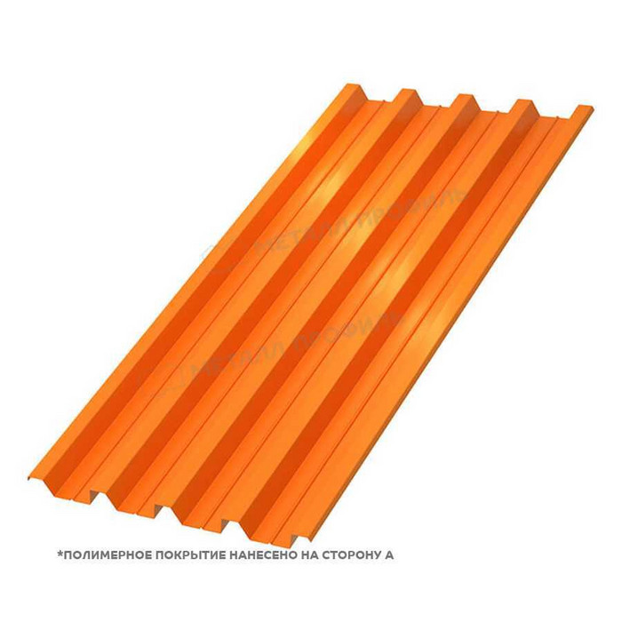 Профлист Металл Профиль Н-60 0,5 NormanMP RAL 2004 Чистый оранжевый - фото №1